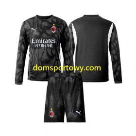 Koszulka AC Milan Bramkarska Dziecięcy Domowe Koszulki Piłkarskie 2024-2025 Długi Rękaw